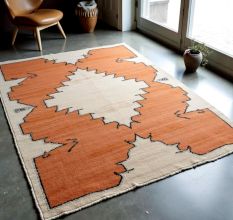 Handwoven Southwestern Kilim Wool Rug